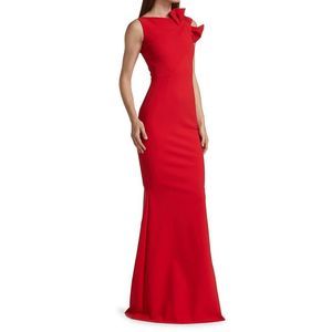 Chiara Boni La Petite Robe Sondra Bow-Embellished Gown SIZE 6 $995